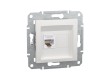 Розетка компьютерная SE EPH437012145 Asfora RJ45 кат. 5е механизм белый