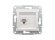 Розетка компьютерная SE EPH437012145 Asfora RJ45 кат. 5е механизм белый
