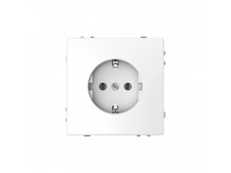 Розетка мех-м MERTEN MTN2301-6035 с ЗК винт.зажим белый лотос