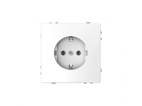 Розетка мех-м MERTEN MTN2301-6035 с ЗК винт.зажим белый лотос