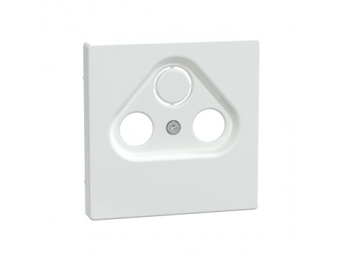 Центральная накладка MERTEN MTN4123-6035 D-Life TV розетки, 2/3 отверстий белый лотос