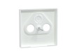 Центральная накладка MERTEN MTN4123-6035 D-Life TV розетки, 2/3 отверстий белый лотос
