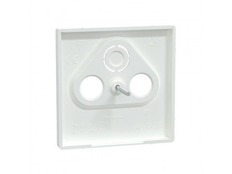 Центральная накладка MERTEN MTN4123-6035 D-Life TV розетки, 2/3 отверстий белый лотос