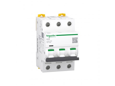 Автоматический выключатель SE A9F75350 Acti9 iC60N 3P 50А D 6 kA