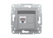 Розетка компьютерная SE EPH4700161 Asfora RJ45 кат.6e механизм алюминий