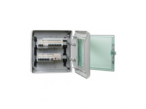 Пылевлагозащищенный щит SE Kaedra 2x18 модули IP65