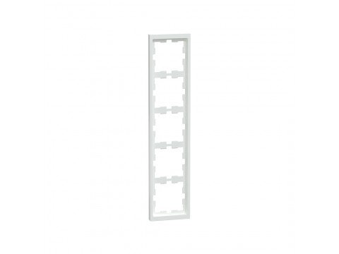 Рамка MERTEN MTN4050-6535 D-Life 5 постовая белый лотос