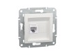Розетка компьютерная SE EPH4770121 Asfora RJ45 кат. 6 механизм белый