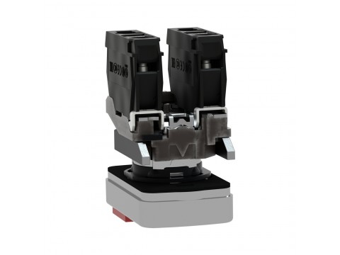 Кнопка двойная SE XB4BW73731M5 с маркировкой 22мм + LED