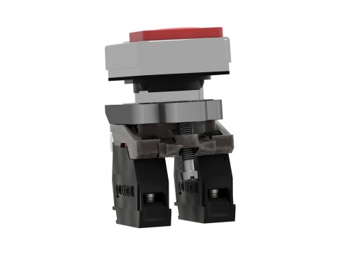 Кнопка двойная SE XB4BW73731M5 с маркировкой 22мм + LED