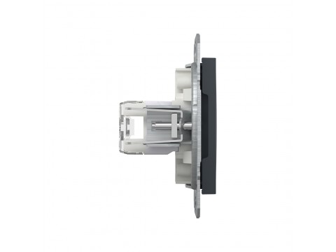 Розетка компьютерная SE EPH4700171 Asfora RJ45 кат. 6 механизм антрацит