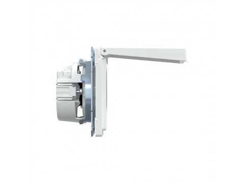 Розетка MERTEN MTN2314-6035 D-Life 16А с з/к с крышкой IP44 белый лотос