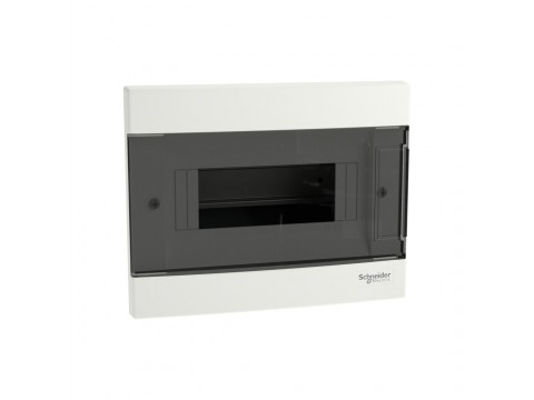 Щит встроенный SE EZ9EUA108 8 модулей дымчатая дверь