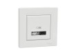 Розетка USB SE EPH2700421 Asfora A+С 45 Вт (быстрая зарядка) в сборе белый