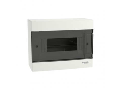 Щит навесной SE EZ9EUC108 8 модулей дымчатая дверь