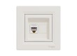 Розетка компьютерная SE EPH4300123 Asfora RJ45 кат. 5e в сборе кремовый