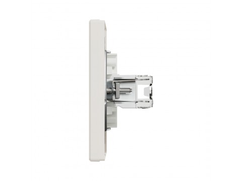 Розетка компьютерная SE EPH4300123 Asfora RJ45 кат. 5e в сборе кремовый