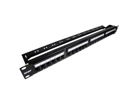 Патч Панель SHIP P197-24A / 24 Ports / RG 45 / DUAL IDC