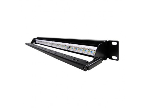 Патч Панель SHIP P197-24A / 24 Ports / RG 45 / DUAL IDC