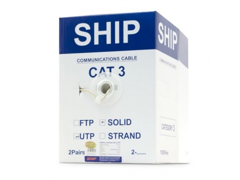 Кабель сетевой SHIP D105-2 Cat.3 UTP 30В PVC