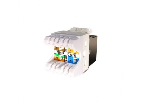 Модуль для информационной розетки SHIP M257 Cat.6 RJ-45 FTP