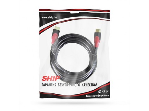 Интерфейсный кабель HDMI-HDMI SHIP SH6016-5P 30В Пол. пакет