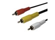 Интерфейсный кабель RCA (тюльпаны аудио-видео-звук) SHIP SH8053-3P Пол. пакет