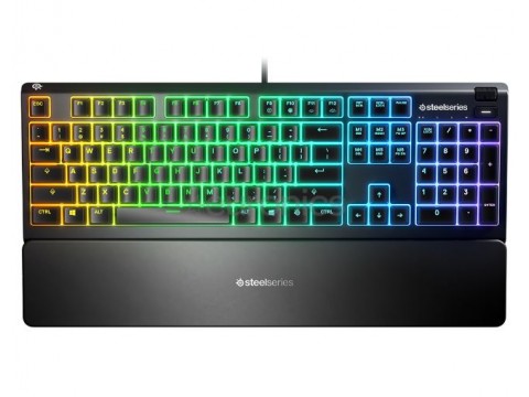 Клавиатура игровая Steelseries  Apex 3 RU 64805 черный