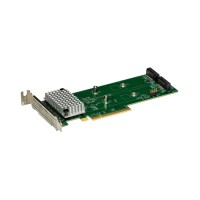 Supermicro AOC-SLG4-2H8M2-O Low Profile 2x PCIe Gen 4 Hybrid NVMe/SATA M.2 RAID Carrier