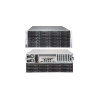 Supermicro server chassis CSE-846BE1C8-R1K23B4 4U chassis support for max. motherboard size - EE-ATX, E-ATX, Dual and Single Intel and AMD CPU, 7x Full-height, Full-length expansion slot(s), 24x 3.5" hot-swap drive bay, 24-Port 4U Expander Backplane