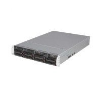Supermicro server chassis CSE-825TQC-R802LPB, 2U, Dual and Single Intel and AMD CPUs, 3 x 80mm Hot-swap PWM Fans, 8 x 3.5" hot-swap SAS3/SATA , 7 low-profile expansion slot(s), 1U 800W  RPSU