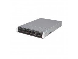 Supermicro server chassis CSE-825TQC-R802LPB, 2U, Dual and Single Intel and AMD CPUs, 3 x 80mm Hot-swap PWM Fans, 8 x 3.5" hot-swap SAS3/SATA , 7 low-profile expansion slot(s), 1U 800W  RPSU