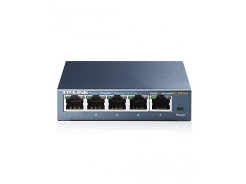 TP-Link TL-SG105 5-портовый 10/100/1000 Мбит/с настольный коммутатор