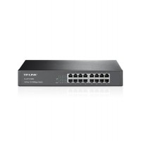 TP-Link TL-SF1016DS 16-портовый Fast Ethernet настольный/монтируемый в стойку коммутатор