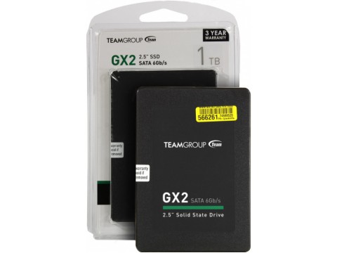 SSD-накопитель Team Group GX2 1TB, 2.5", 7mm, SATA-III 6Gb/s, T253X2001T0C101