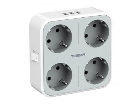 Сетевой фильтр Tessan TS-302-DE серый