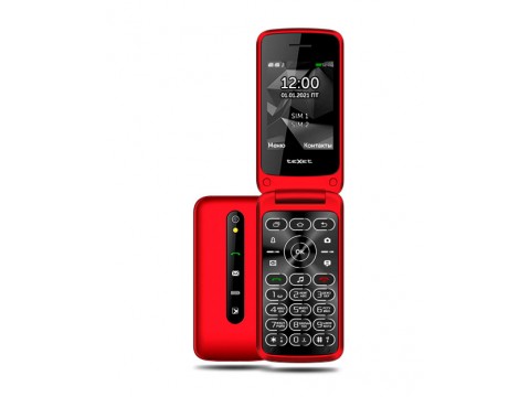 Мобильный телефон teXet TM-408 цвет красный