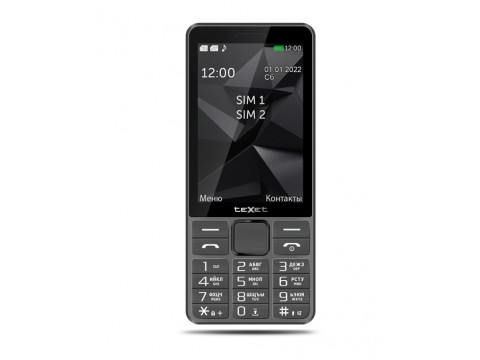 Мобильный телефон teXet TM-D324 цвет серый
