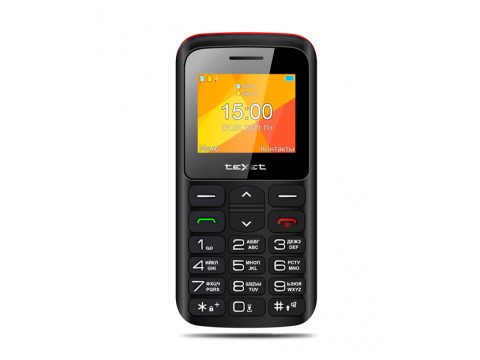 Мобильный телефон teXet TM-B323 цвет черный-красный