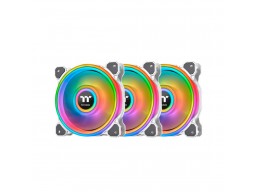 Кулер для компьютерного корпуса Thermaltake Riing Quad 12 RGB White (3-Fan Pack)
