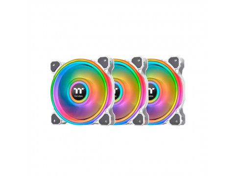 Кулер для компьютерного корпуса Thermaltake Riing Quad 12 RGB White (3-Fan Pack)