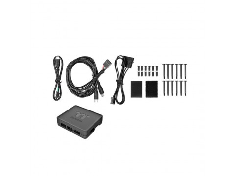Кулер для компьютерного корпуса Thermaltake Riing Quad 12 RGB White (3-Fan Pack)