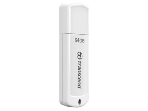 USB Флеш накопитель 64GB 2.0 Transcend TS64GJF370 белый