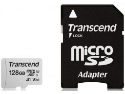 Карта памяти MicroSD 128GB Class 10 U3 Transcend TS128GUSD300S-A