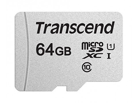 Карта памяти MicroSD 64GB Class 10 U1 Transcend TS64GUSD300S