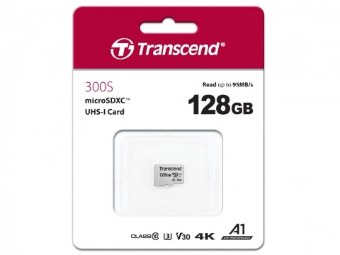 Карта памяти MicroSD 128GB Class 10 U3 Transcend TS128GUSD300S