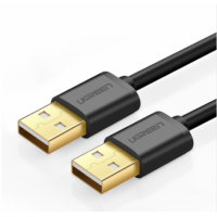 Кабель UGREEN US102 USB 2.0 A Male to A Male Cable 1.5m (Black) 10310