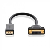Конвертер UGREEN 20405 DP Male to DVI Female, 15cm ,Black