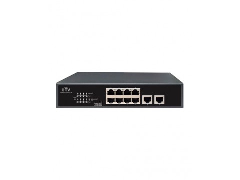 UNV NSW2010-10T-POE-IN 10×100Mbps network ports (RJ45), including 8 PoE ports