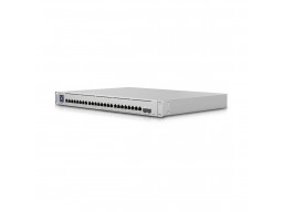 UBIQUITI Enterprise 24 PoE; (12) 2.5 GbE, (12) GbE; all PoE+ ports; (2) 10G SFP+ ports; 400W total PoE availability; DC power backup-ready; Layer 3 switching.